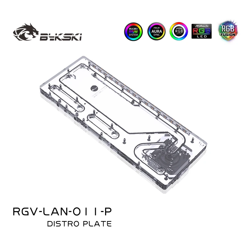 Distro Plate Ddc Pump Combo - Placa acrílica BYKSKI para uso em