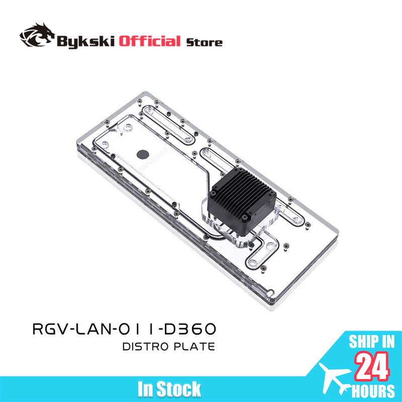 Distro Plate Ddc Pump Combo - BYKSKI Distro Plate Placa de Acrílico