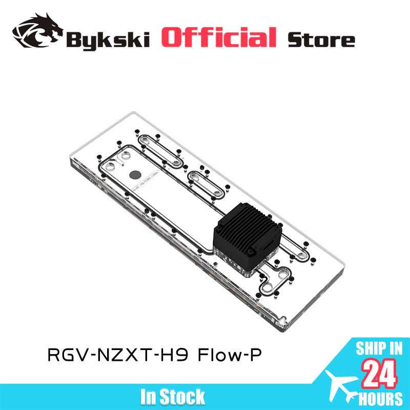 Distro Plate Ddc Pump Combo - Bykski RGV-NZXT-H9 FIow-P Reservatório de placa