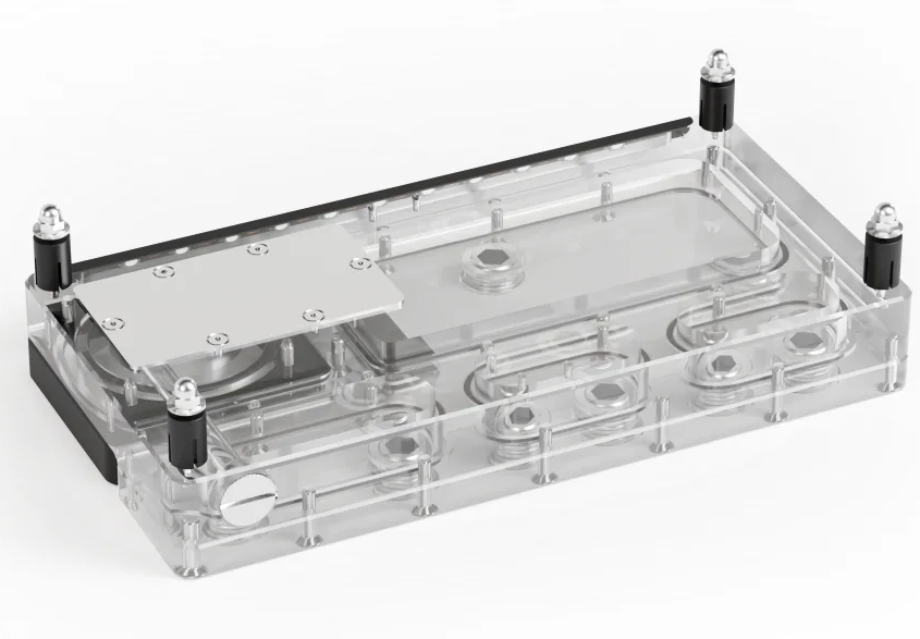 Integrated Pump Reservoir Distro Plate - Placa de Distribuição Alphacool Core 240