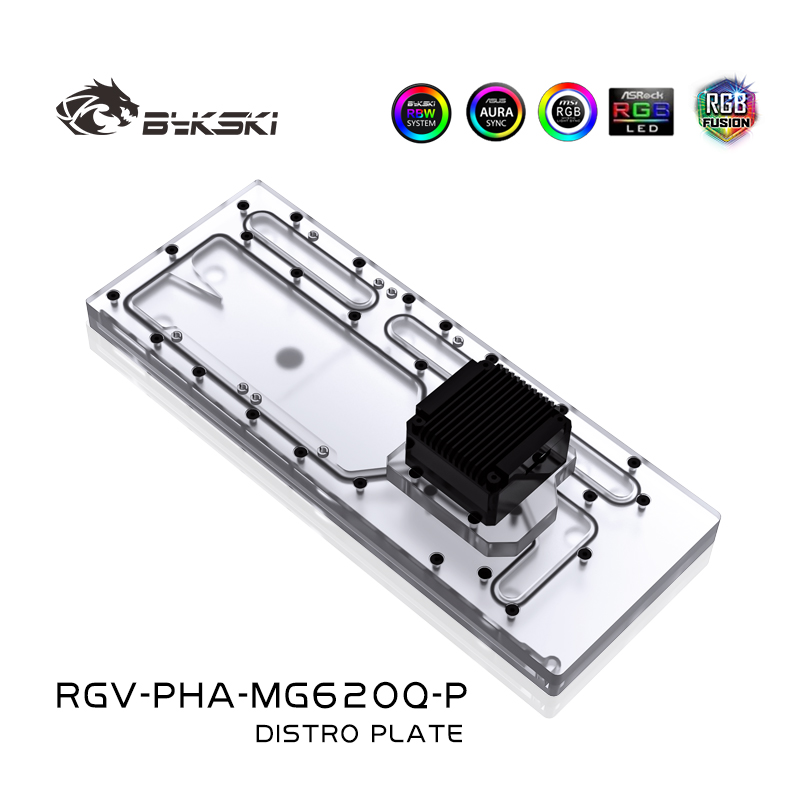 Distro Plate Ddc Pump Combo - Tanque acrílico BYKSKI para uso em