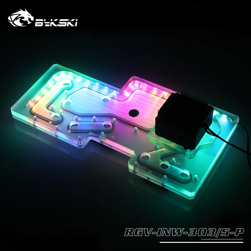 Bykski placa acrílica solução  - Distro Plate Ddc Pump Combo avaliação e preço