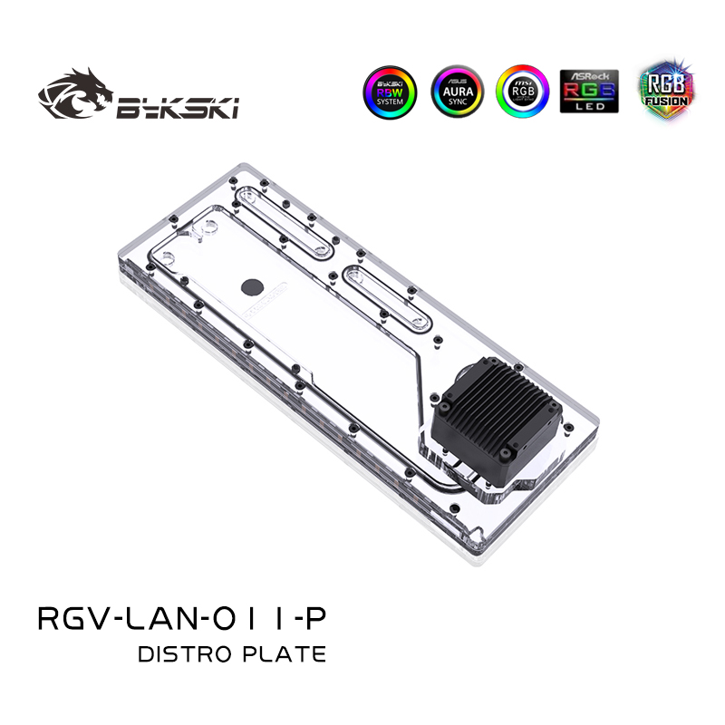 Placa acrílica BYKSKI para uso - Distro Plate Ddc Pump Combo avaliação e preço
