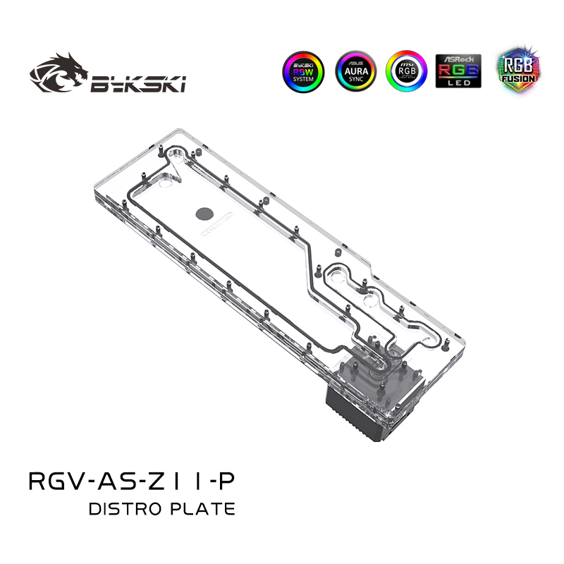 Tanque acrílico BYKSKI RGV-AS- - Distro Plate Ddc Pump Combo avaliação e preço