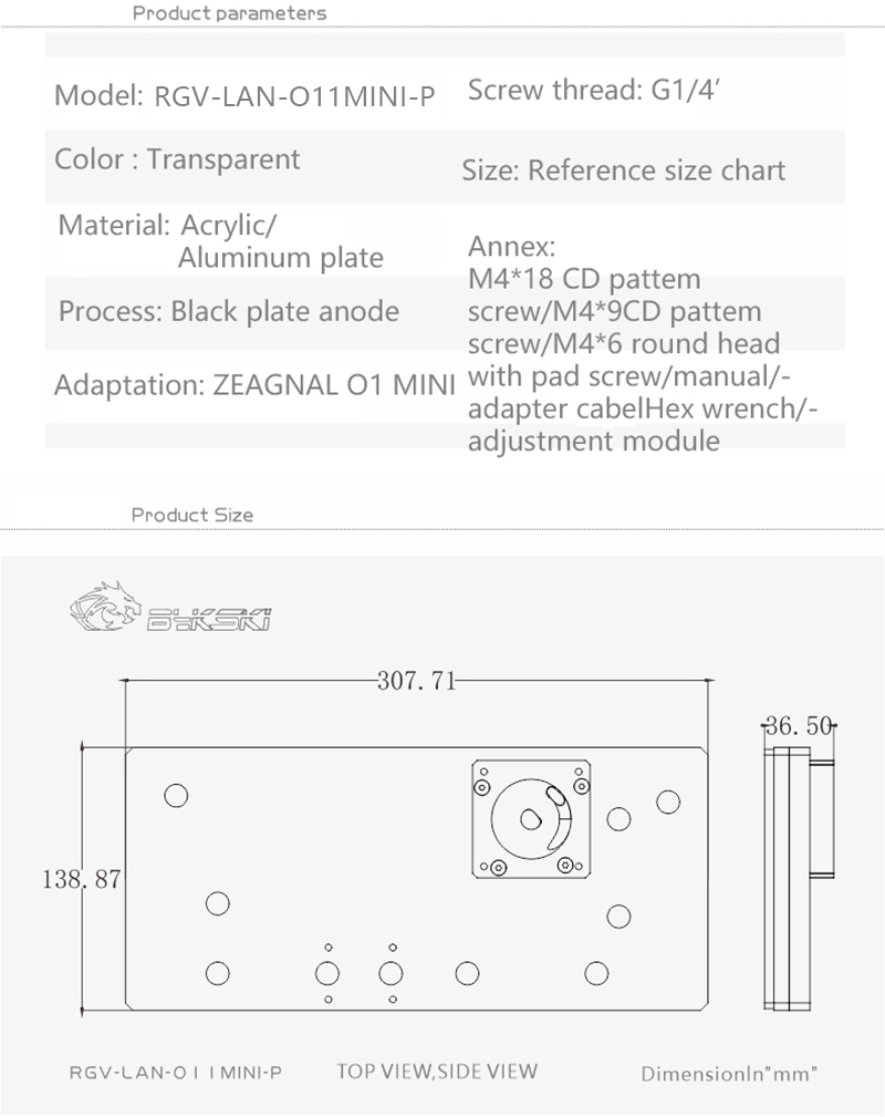 Bykski sistema de refrigeração - Distro Plate Ddc Pump Combo avaliação e preço