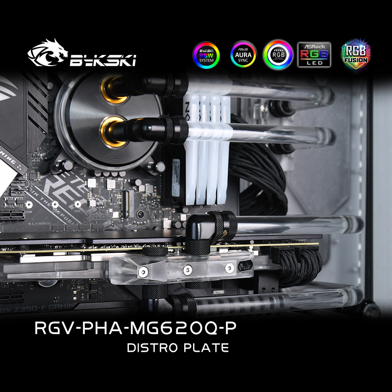 Tanque acrílico BYKSKI para us - Distro Plate Ddc Pump Combo avaliação e preço