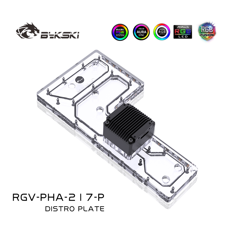 Bykski RGV-PHA-217-P placa de  - Distro Plate Ddc Pump Combo avaliação e preço