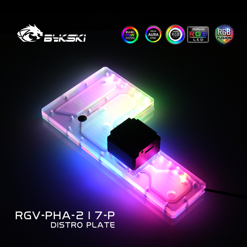 Bykski RGV-PHA-217-P placa de  - Distro Plate Ddc Pump Combo avaliação e preço