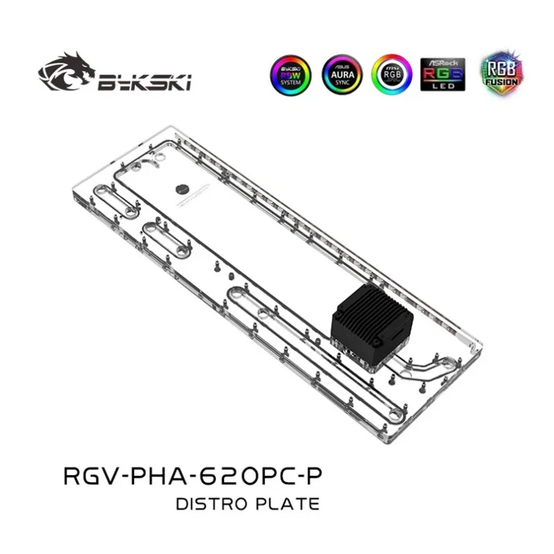 Placa de distribuição acrílica - Distro Plate Ddc Pump Combo avaliação e preço