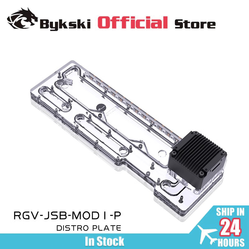 Bykski placa acrílica solução  - Distro Plate Ddc Pump Combo avaliação e preço